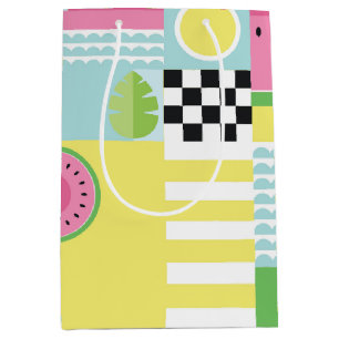 Färgfläckig sommarfruktmosaik mönster