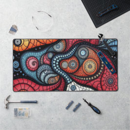 Färgfläckig Spiral Art