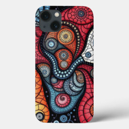 Färgfläckig Spiral Art