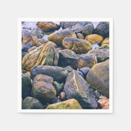 Färgfläckig sten pappersservett