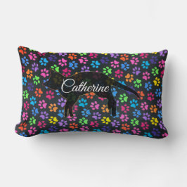 Färgfläckig Tass Lumbarkudde