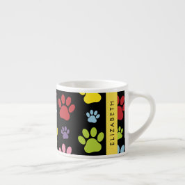 Färgfläckig Tassar, Tass Mönster, Hund, Tassar, di Espressomugg