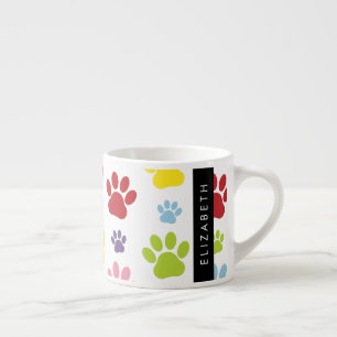 Färgfläckig Tassar, Tass Mönster, Hund, Tassar, di Espressomugg