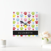 Färgfläckig Tassar, Tass Mönster, Hund, Tassar, di