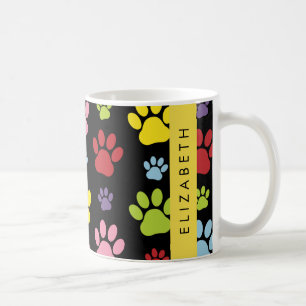 Färgfläckig Tassar, Tass Mönster, Hund, Tassar, di Kaffemugg