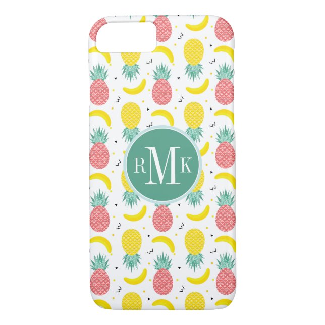 Färgfläckig tropiska frukter Mönster Case-Mate iPhone Skal (Baksida)