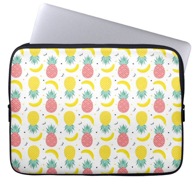 Färgfläckig tropiska frukter Mönster Laptop Sleeve (Framsidan)