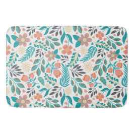 Färgfläckig vår blommor mönster badrumsmatta