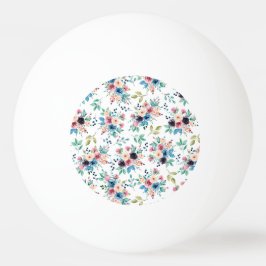 Färgfläckig vår blommor mönster pingisboll