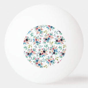 Färgfläckig vår blommor mönster pingisboll