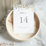 Färgfläckig Vild Flowers Calligraphy Bröllop Bordsnummer<br><div class="desc">Denna färgstarka vild blommar kalligrafi i bröllop-bordsnumret är perfekt för ett rustiskt bröllop. Utformningen har handmålad vattenfärg,  vacker rosa,  ,  blå,  marin,  gult,  lila och vild av grönt. Det här är ett bordsnummer från dubblans sida. Lägg till varje bordsnummer som du behöver i din kundvagn individuellt.</div>