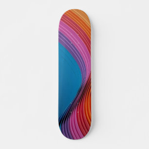 Färgfläckig Vinkar Mini Skateboard Bräda 18,5 Cm
