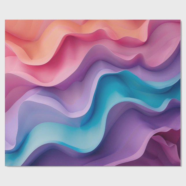 Färgfläckig Vinkar Presentpapper (Platt)