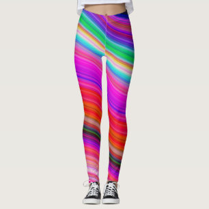 Färgfläckig Vinkar regnbåge Färg Mönster Leggings