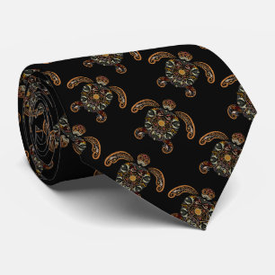 Färgfläckig vintage-sköldpaddsdesign slips