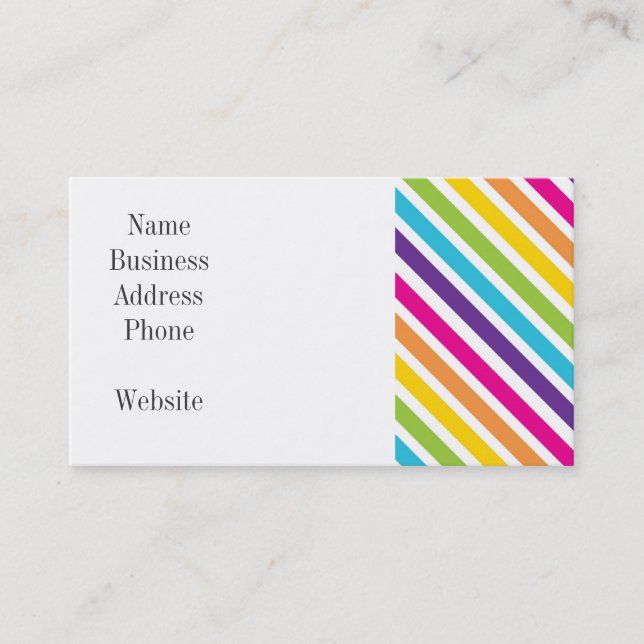 Färgfläckiga regnbågsgåvor av Rand för Tonåringar Visitkort (Framsida)