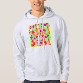 Färgfläckigt fruktbart spektrum Mönster Hoodie