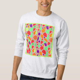 Färgfläckigt fruktbart spektrum Mönster Lång Ärmad Tröja