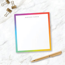 Färgfläckigt minimalistiskt Modern Rainbow Gräns-A