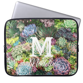 Färgfläckigt sukulärt Garden Laptop Fodral