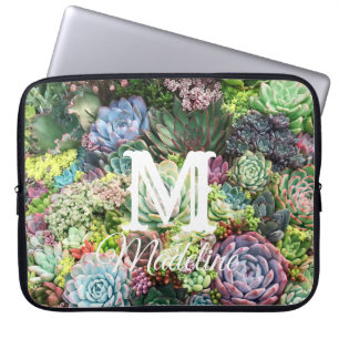 Färgfläckigt sukulärt Garden Laptop Fodral