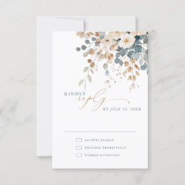 Färgfläckigt Vår Wildblomsggarden Wedding OSA Kort