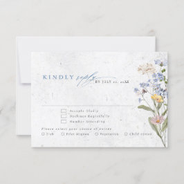 Färgfläckigt Vår Wildblomsggarden Wedding OSA Kort