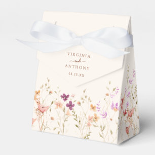 Färgfläckigt Vår Wildblomsggarden Wedding Presentaskar
