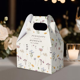 Färgfläckigt Vår Wildblomsggarden Wedding Presentaskar