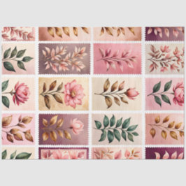 Färgfläckpapper i Frimärke på antika konsthantverk