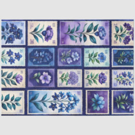 Färgfläckpapper i Frimärke på antika konsthantverk