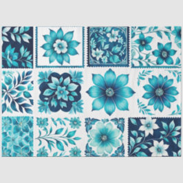 Färgfläckpapper i Frimärke på antika konsthantverk