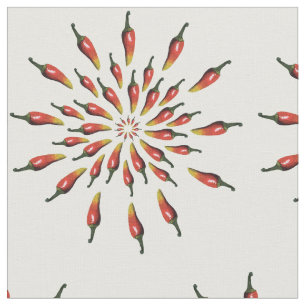 Färgfläckpaprika mandala art tyg