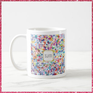 Färgfläckpunkter Kaffemugg