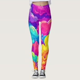 Färgfläcksbild Leggings