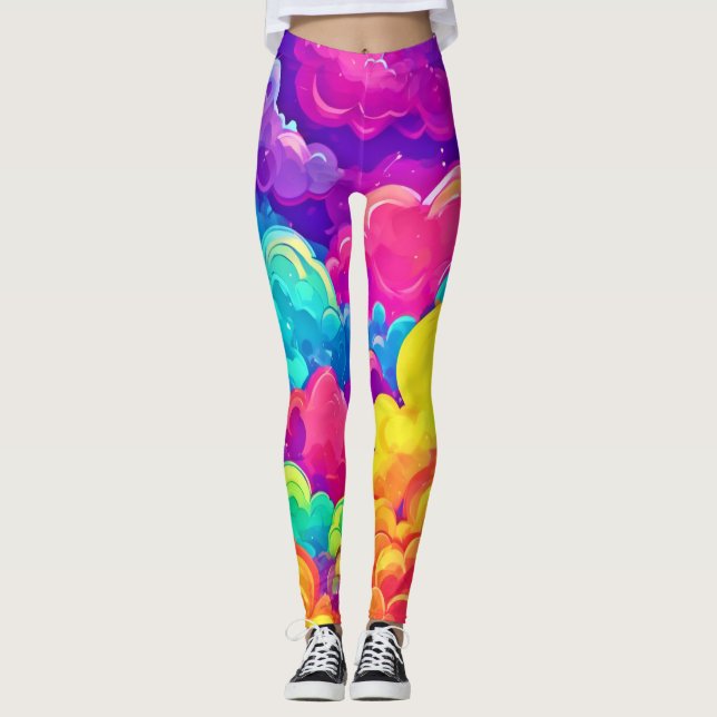 Färgfläcksbild Leggings (Framsida)