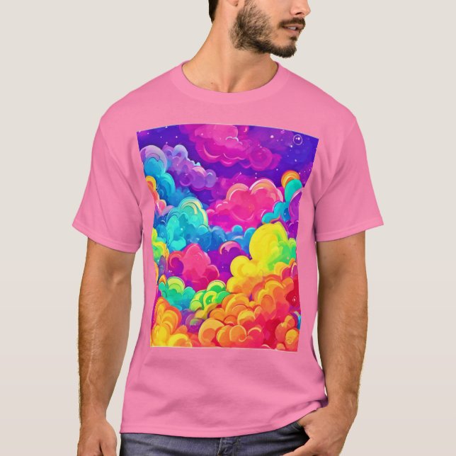 Färgfläcksbild T Shirt (Framsida)