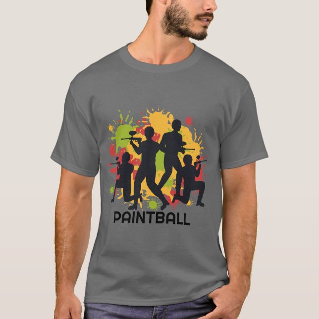 Färgfläckscen T Shirt (Framsida)
