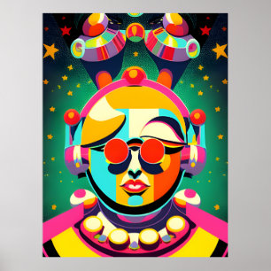 Färgfläcksdesigner Poster