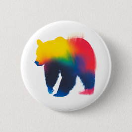 Färgfläcksfärgad strålfärgad bakgrundsfärg Silhoue Knapp