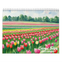 Färgfläcksfärgning Tulips Färgfläcksfärgad Flora