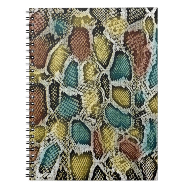 Färgfläckskinn: sömlös design. anteckningsbok (Framsidan)