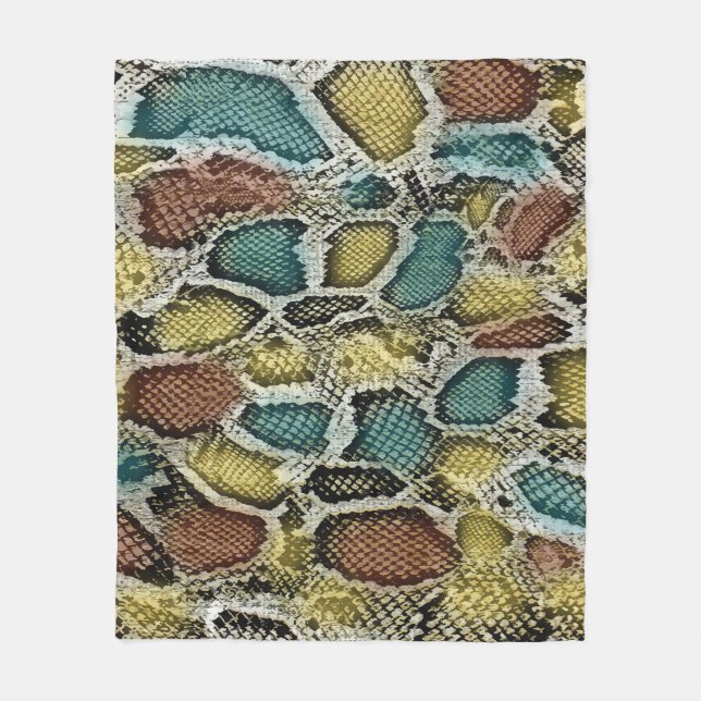 Färgfläckskinn: sömlös design. fleecefilt (Framsidan)