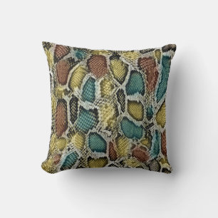 Färgfläckskinn: sömlös design. kudde