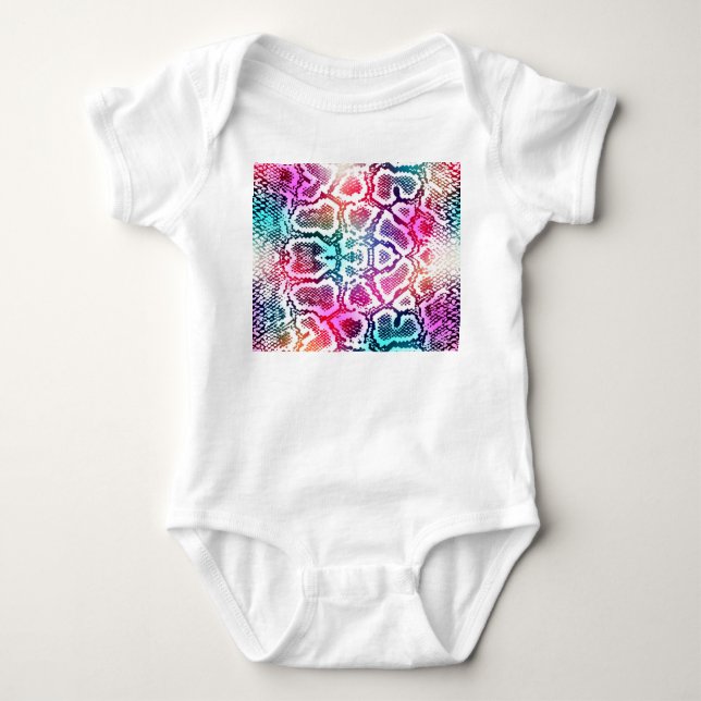 Färgfläckskinn Struktur Mönster. T Shirt (Framsida)