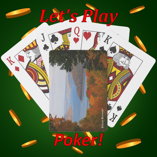 Färgfläcksscenvy som bortser från Kinzua Sjö Casinokort (Skapare uppladdad)