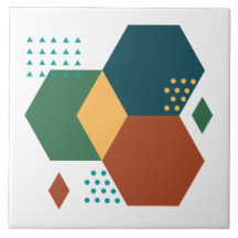 Färgfläckvit trendig återgeometrisk grönt med vit 