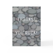 Färgflod Sten - tack, ditt kort