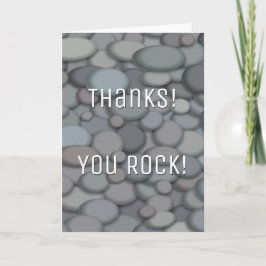 Färgflod Sten - tack, ditt kort