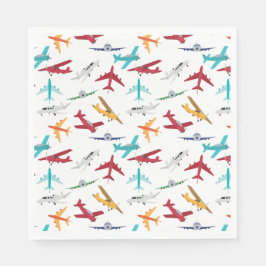 Färgflygplan Mönster Pappersservett